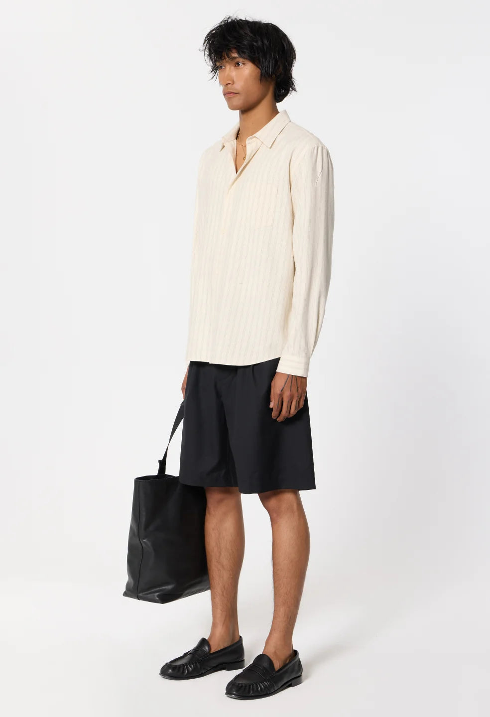 Silk Linen Button-Up Cloak
