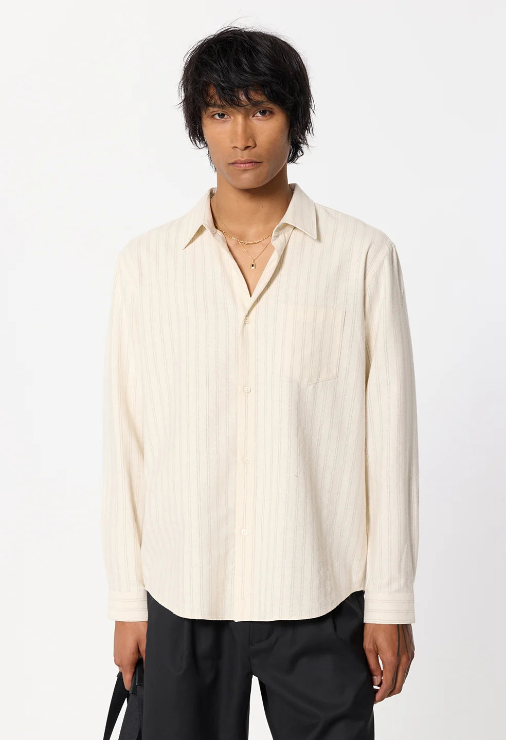 Silk Linen Button-Up Cloak